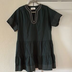 TUCKERNUCK POMANDER PLACE DARK GREEN DRESS, L